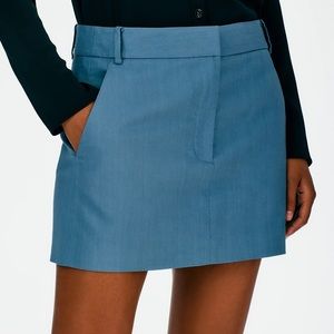 TIBI FLUID SUITING MINI SKIRT - SIZE 8